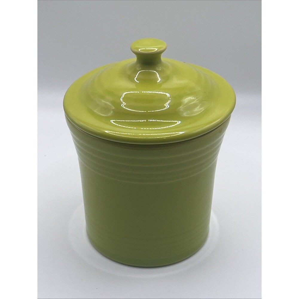 Fiestaware Lemongrass 13oz Canister Utility/ Jam Jar With Original Barcode Tag!